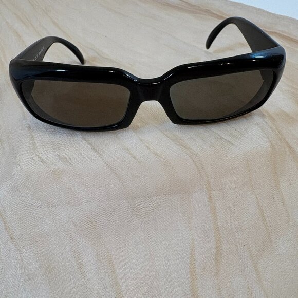 Albert Nipon Black Framed Rectangle Tinted Sunglasses AN5205 NEW - Picture 2 of 6
